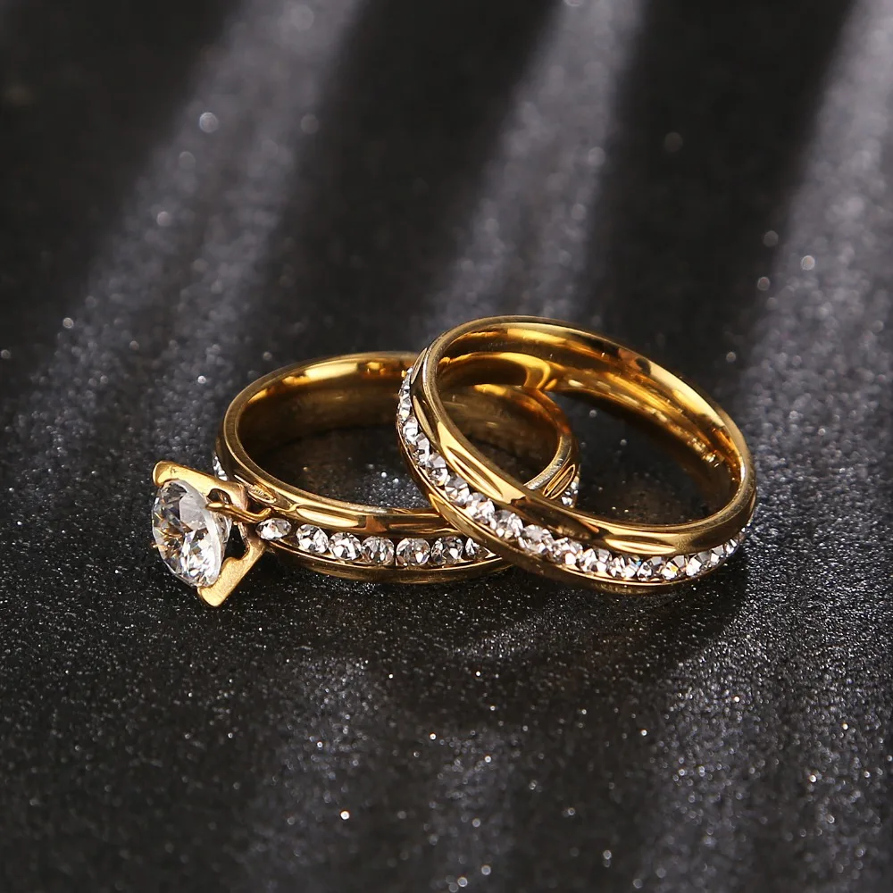 Wedding Rings Engagement Rings Crystal Rings for Women Men