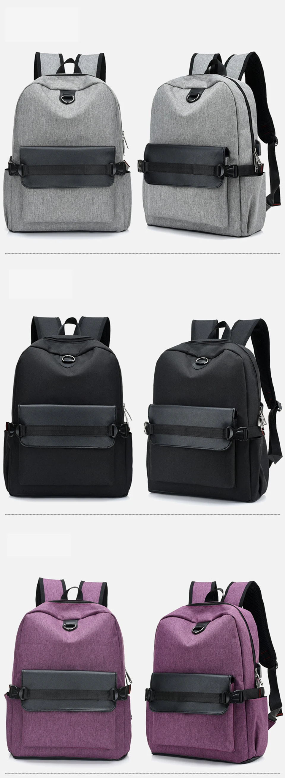 Женский рюкзак для ноутбука, usb зарядка, рюкзаки для компьютера, мужские повседневные сумки, мужские деловые дорожные сумки для мальчиков, модная школьная сумка для девочек