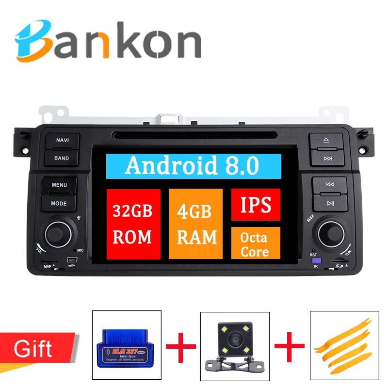 

8 Core Android 8.0 Car DVD Player Stereo Radio GPS WiFi TPMS DAB+ For BMW/E46/M3/Rover/3 Series/MG ZT 4GB RAM FM TPMS Wifi SWC