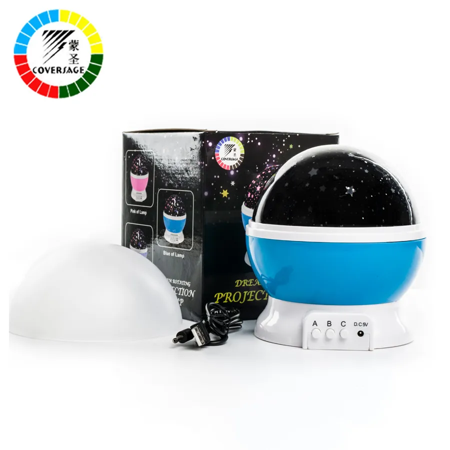 Spin Night Light Projector Decorative Lamp USB Battery Led Projection Lamp Bedroom Children Kids Baby Sleep