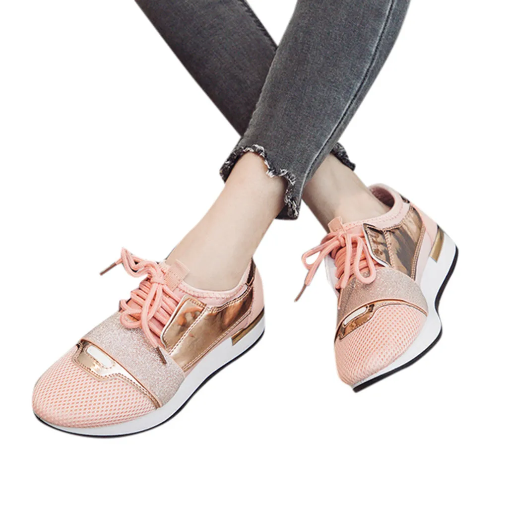 Женская модная однотонная повседневная обувь с закрытой пяткой обувь на низком каблуке Женские Низкие кроссовки со шнуровкой на низком каблуке 8 мая