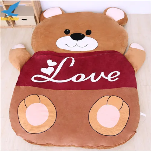 Fancytrader 2018 Giant Plush Stuffed Cartoon Love Bear Sofa Bed Sleeping Bed with Padding 2 Sizes (3)