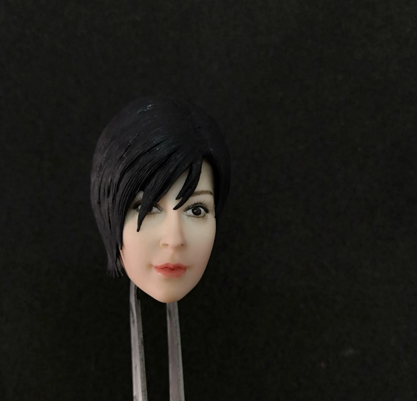 Buy 1 6 Ada Wong Head Scupt Black Short Hair For 12