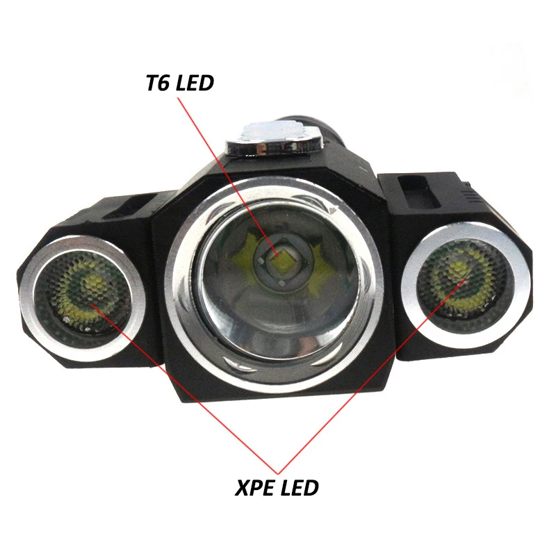 CREE T6 + 2 * XPE вращающийся фонарик 8000LM светодиодный Lanterna для кемпинга охоты Мини