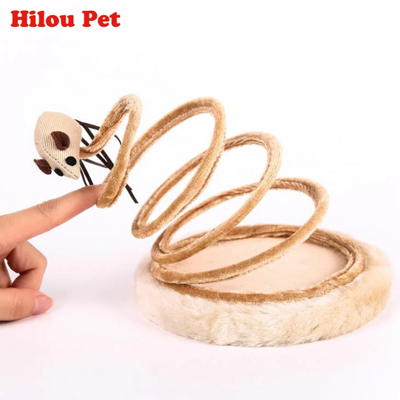 Pet لعبة الربيع الماوس الكرة السيزال القط القط المفضل العصي اللعب تسلق إطار شجرة الخدش المشاركات pet المنتج تحلق القرص