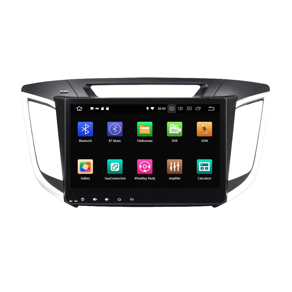 Discount OTOJETA Android 8.0 car DVD octa Core 4GB RAM 32GB rom IPS screen multimedia player for hyundai IX25 creta 2014-2015 head units 1