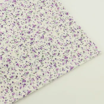 

100% Cotton Fabric Home Textile Sewing Fabric Beige Printed Floral Designs Cloth Dolls Tecido Telas Bedding Plain Patchwork