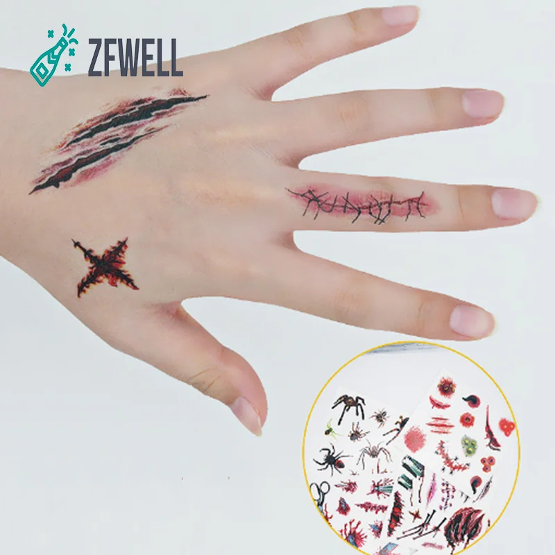 Тату палочки ZFWELL на хэллоуин 1 шт./лот шарф вечерние маскарада платья товары для