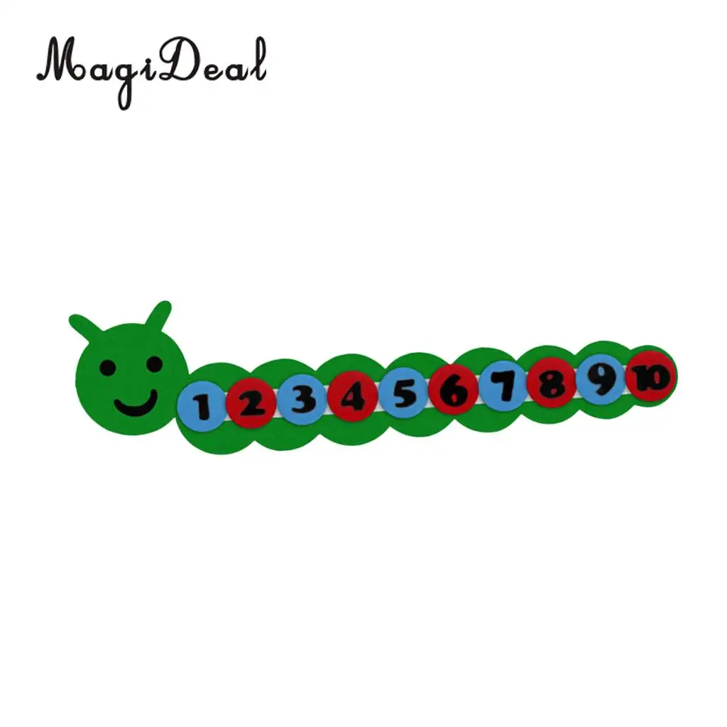 MagiDeal Montessori Mathematics Material - Fun Weave Cloth, Number 1-10 Learning Toy Activity Game for Preschool Kids Toddlers