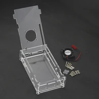 2016 Orange Pi Plus Acrylic Case With Cooling Fan For Orange Pi Plus 