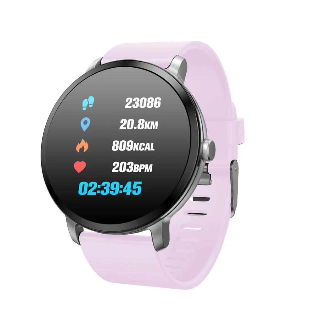 

Bracelet Exercise Calorie Monitor Camera Control Adjustable Strap Rechargeable Blood Pressure OLED Screen LED Breath Light