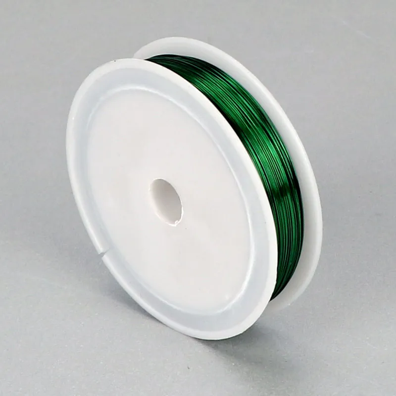 Цветные 0,4 мм искусственные ветки, железная проволока для поделок, аксессуары для цветочной композиции - Цвет: green