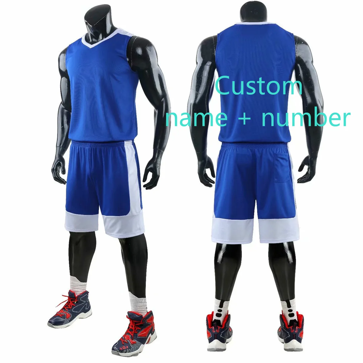 Custom name number Новинка, высокое качество, мужской баскетбольный набор, Униформа, комплекты, спортивная одежда, детские баскетбольные майки, детские спортивные костюмы для колледжа, сделай сам, на заказ - Цвет: Custom name number