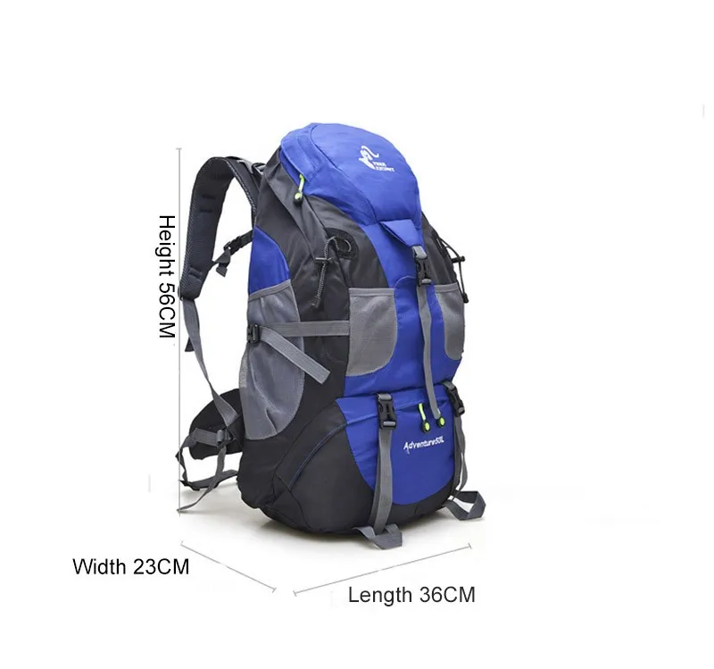 Спортивная сумка Рюкзак Большой Емкости 50L Открытый Альпинизмa Рюкзак Туризмa На открытом воздухе