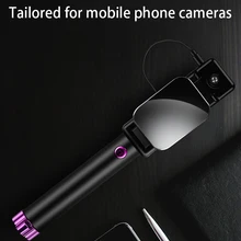 Мини-Палка для селфи с кнопкой, проводная ручка из нержавеющей стали, монопод, универсальный для iPhone, Android, samsung, huawei, Xiaomi, палки