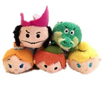 

Original TSUM TSUM Peter Pan Tinker Bell Captain Hook Crocodile Mini Stuff Plush Toy Doll Birthday Gift Collection