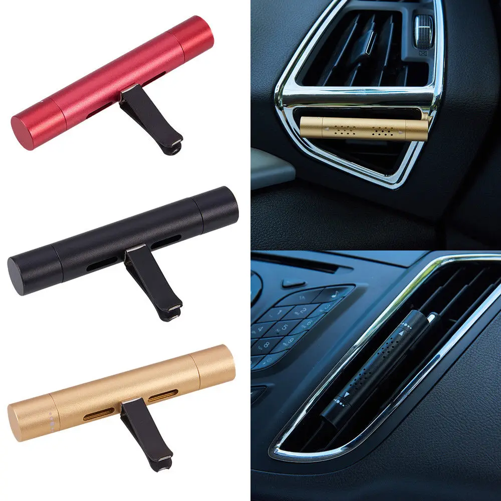 

2Pcs Aluminum Outlet Car Air Vent Oil Freshener Diffuser Air Purifier Aroma Stick Car Styling Decoration For Honda Toyota Nissan