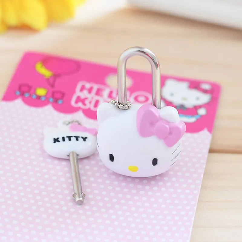 Hello kitty мини замок для дневника небольшой замок ящик замки в ручках для рюкзака Сумка чемодан ящик дорожный замок для багажа Замок