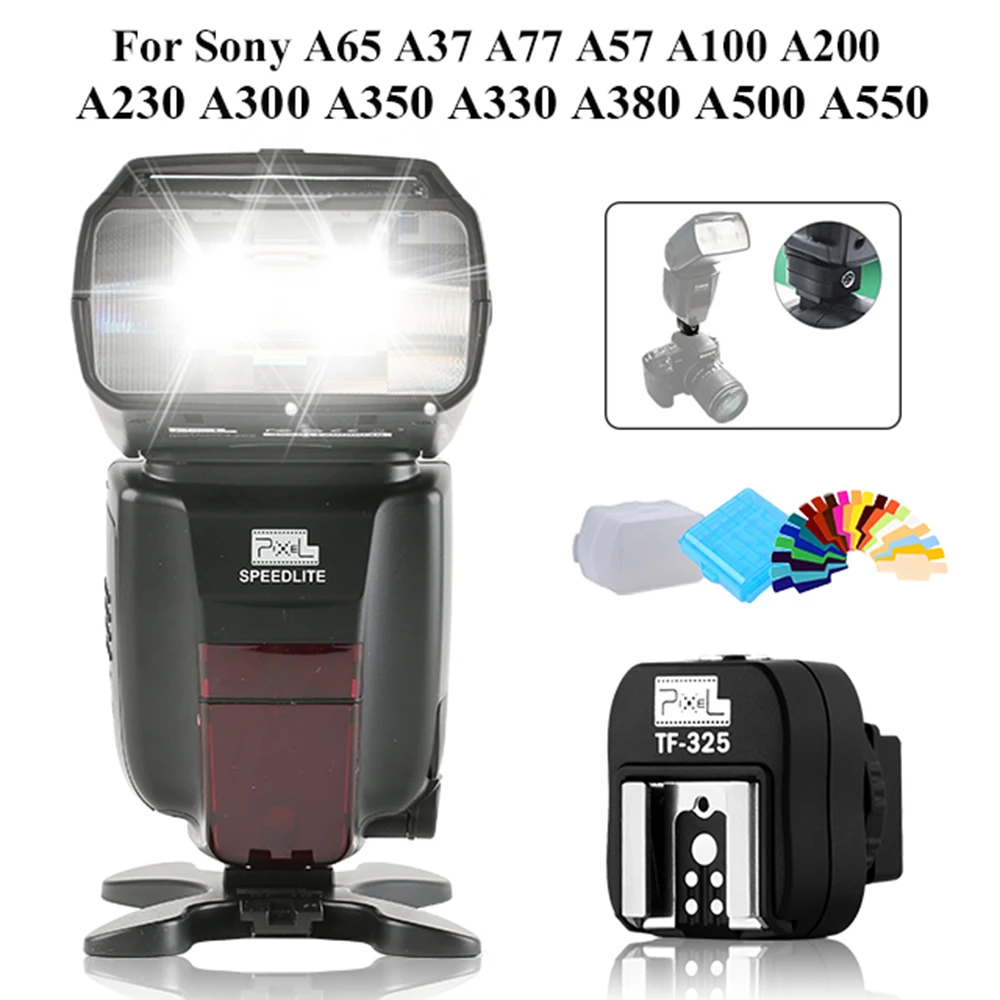 Pixel M8 LCD GN60 высокопроизводительная Беспроводная вспышка Speedlite и TF 325 адаптер