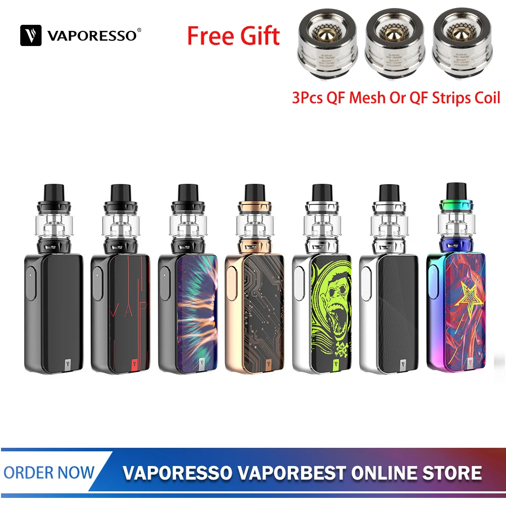 Оригинальный Vaporesso LUXE-S Vape Tank No18650 электронная сигарета с 220 Вт Box Mod 8 мл атомайзер VS