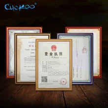Кукушка 1 шт honor фоторамка с сертификатом бумаги оболочки A4 сертификат фото настенное крепление креативное бизнес хранилище Лицензии Держатель