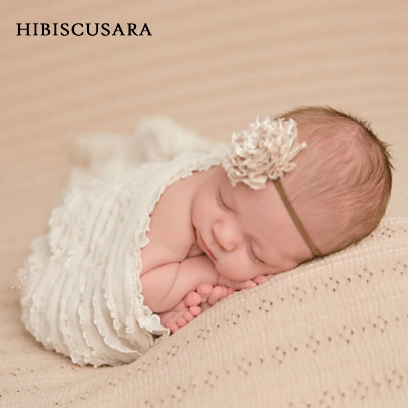 

Newborn Photography Props Wrap Stretch Swaddle Infant Photo Props Blanket Folded Ruffles Bebe Soft Wraps Pictures Accessories