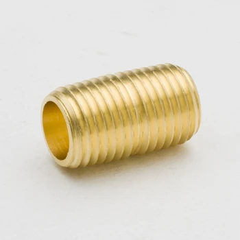 

Pack of 2 Brass Pipe Fitting Close Nipple 1/8" 1/4" 3/8" 1/2" 3/4" NPT Male Thread Plumb Water Gas Quick Connector Accessory