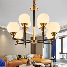 Светодиодный светильник-люстра Роскошная простая атмосферная люстра пост современная вилла ресторан спальня креативный свет для гостиной