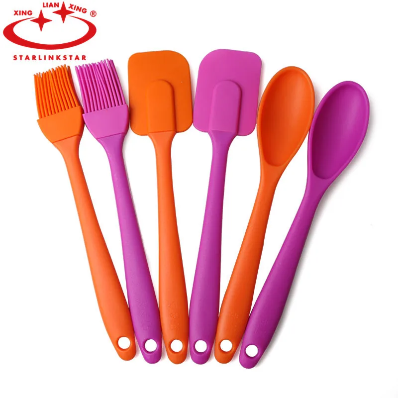 

Silicone cream Kitchen Utensils Set (3 Piece) \ Spatula, Spoon, Basting Brush Set cake tools