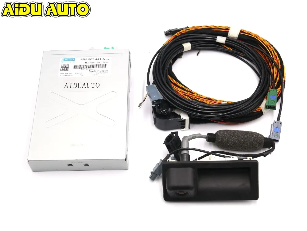 Для Audi Q5 A4 B8 A5 камера заднего вида RVC 8R0 907 441 A + 5N0 827 566 AA кабельный жгут|Камера для