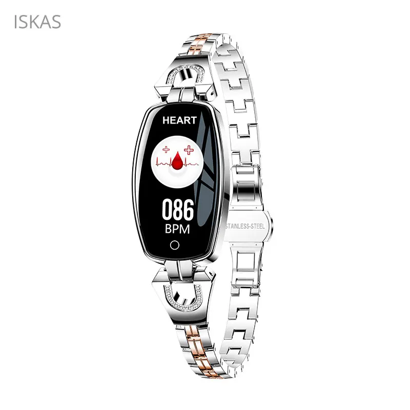 

ISKAS Smart Bracelet Blood Pressure Measurement Call Reminder Pulsera Inteligente Fashion Fit Watch Heart Rate Fitness Relogios