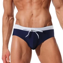 Сексуальные мужские плавки-трусы европейские плавки шорты купальные костюмы мужские пляжные купальники для бассейна спортивные трусики Sunga плюс размер