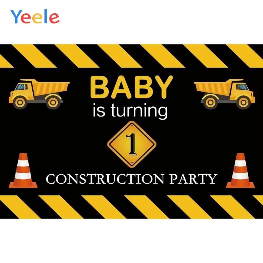 YEELE Vehicle Backdrop 10x8ft Kids Birthday Party Photography Background Airplane Ship and Cars First 1st Birthday Cake Table Baby Shower Banner Son Daughter Artistic Portrait Photo Booth Props