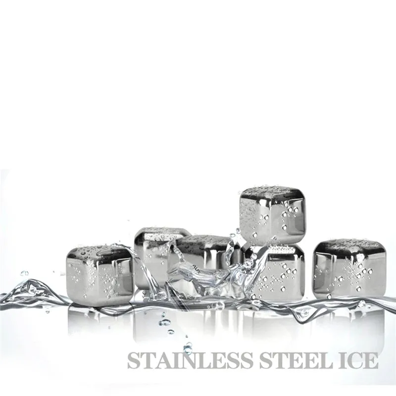 4 шт., набор из нержавеющей стали, ледяной кубик, кулер для вина, искусственный Ледогенератор, охлаждающий воду камень, холодные камни для виски, кухонные гаджеты