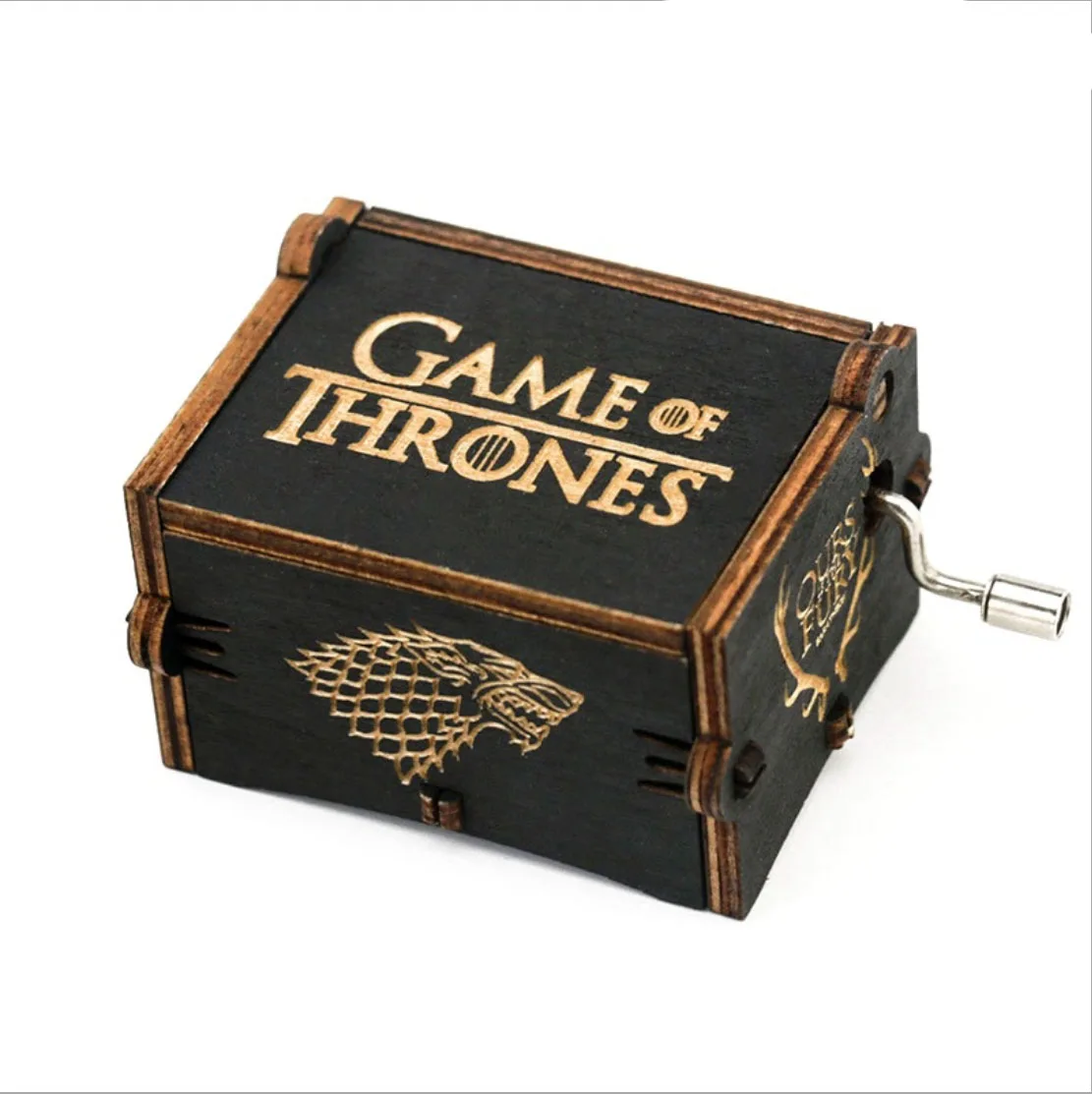

Wood Music Box Game of Thrones Harri Potter Wooden Music Box Antique Carved Wooden Hand Crank Music Boxs Birthday Gift