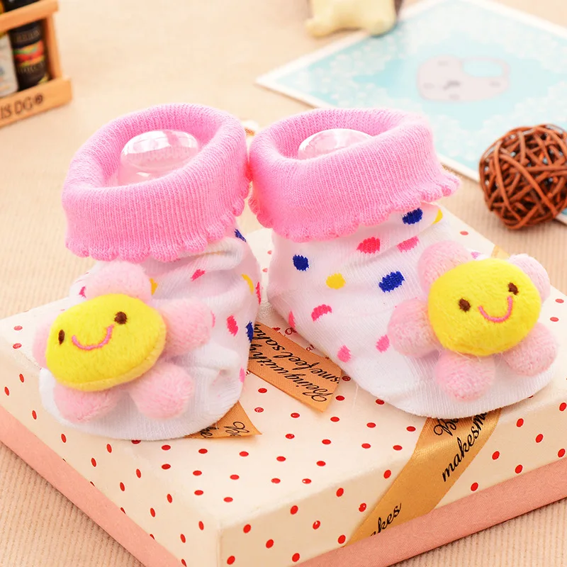 Хлопковые Дышащие носки для малышей; объемные мягкие носки до щиколотки для новорожденных мальчиков и девочек; теплые носки для малышей