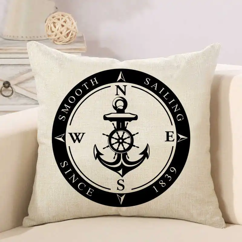 anchor steering wheel compass cushion cover (2)