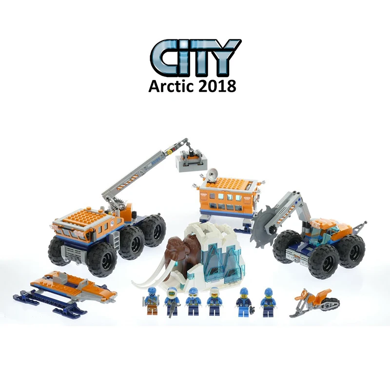 

Bela 10997 Arctic Mobile Exploration Base Building Blocks City Expedition Model Bricks Toy Compatible Legoland 60195 02111