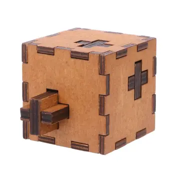 

M89CNew Switzerland Cube Wooden Secret Puzzle Box Wood Toy Brain Teaser Toy For Kids
