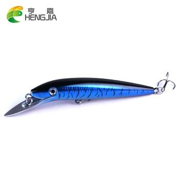 

HENGJIA 1pcs Minnow Fishing Lure Laser Hard Artificial Bait 20cm 45g Big Long Fish Lures Sea Fishing Bait Crankbait Wobblers