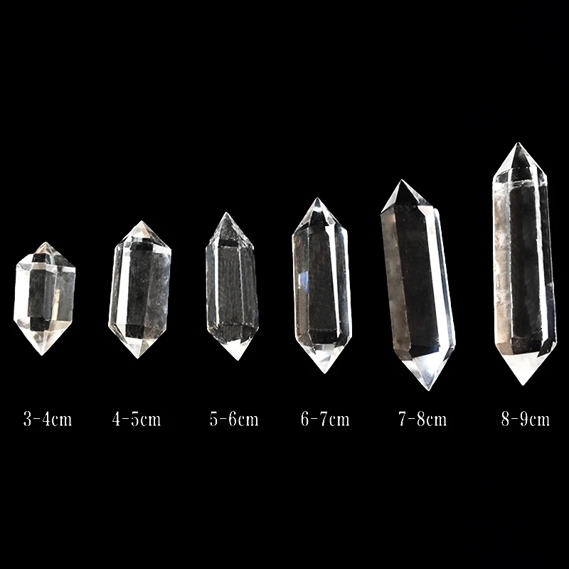 

1pc 100% Natural Rock Clear Quartz Crystal Stone Point Healing Crystal Stone 6 Sizes