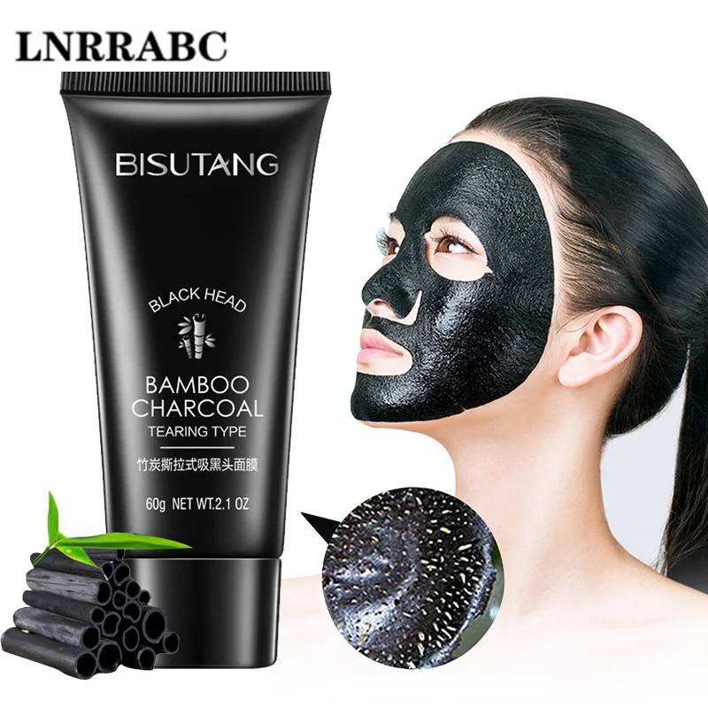 

Professional Bamboo Black Acne Treatment Blackhead Remover Peel Off Black Head Anti Acne Charcoal Face Skin Care 60g