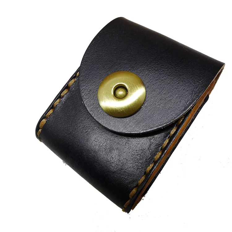 

Genuine Leather Zippo Case on Belt Hand-made Zippo Light Pouch Zippo Waist Bag Cowhide Zippo Waist Pack Men Women SGBD-ZP