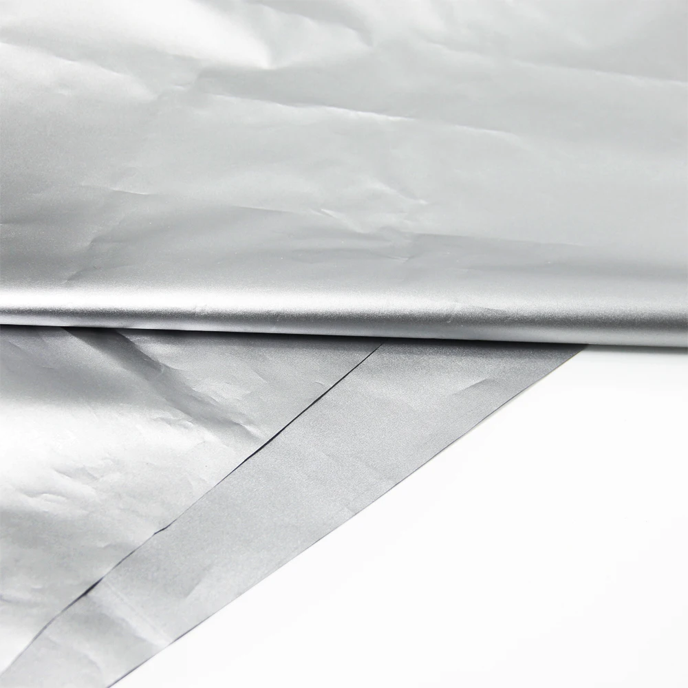 20*6" 50*150 см Новое поступление Серебряная однотонная ткань с двойным затенением для декора автомобиля спальни, 1Yc2033