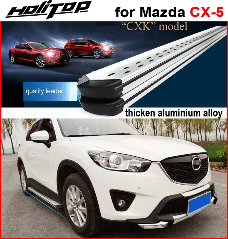 

HOT side step nerf bar running board for Mazda CX-5 2012-2017,"CXK" genuine,stand 300kg thicken aluminium alloy,ISO9001 quality