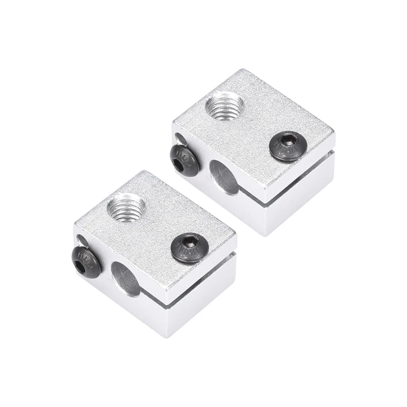 BIQU V6 алюминиевый тепловой блок для 3D Bowden & Direct J head совместимый с соплом M6