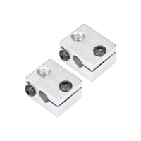 Biqu V6 алюминиевый тепловой блок для 3D V6 Боуден и прямые J-Головой Тепло блок совместим с M6 насадка для 3D принтера - изображение