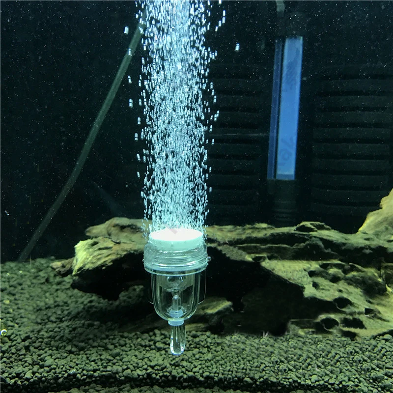 Высокое качество акрил воздушный диффузор распылитель для nano водная трава Танк с 1 добавленной керамика диск и регулятор
