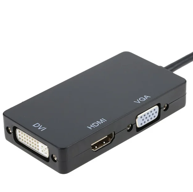 3 в 1 DP к HDMI DVI VGA конвертер Кабель адаптер для ноутбука Macbook PC 30 шт./лот|Компьютерные