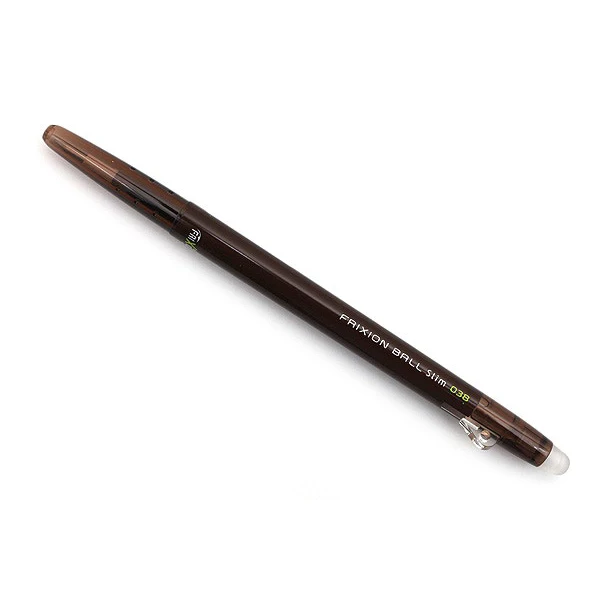 [Стираемая ручка] гелевая ручка пилот тонкий 0,38 мм FriXion Милая школьная Ручка Скрапбукинг каракули японский кавайный канцелярский LFBS-18UF - Цвет: Brown (BN)